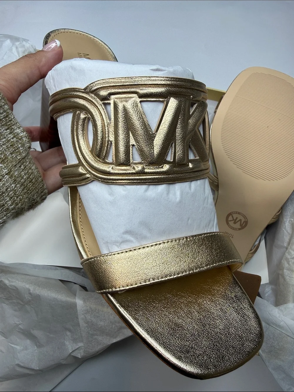 MICHAEL Michael Kors Women's Alma Mid Sandals Size 10